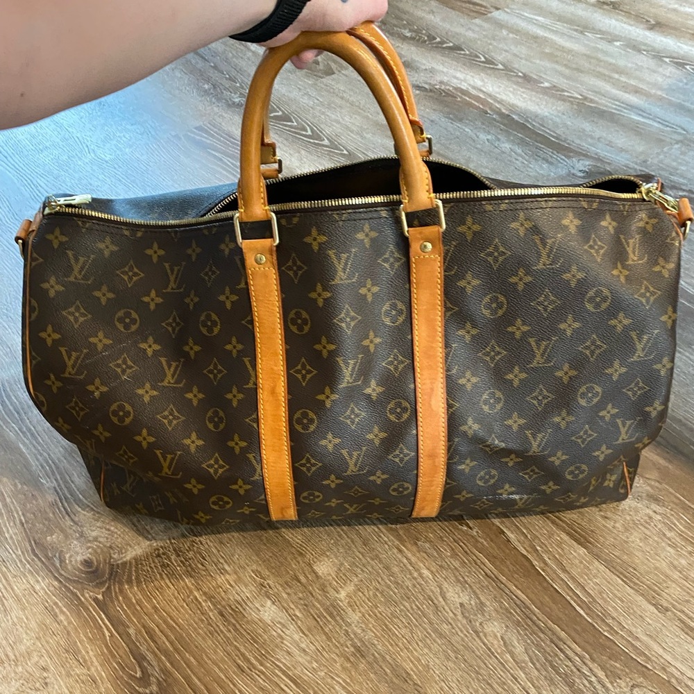 Louis Vuitton Keepall 55 monogram carry on bag